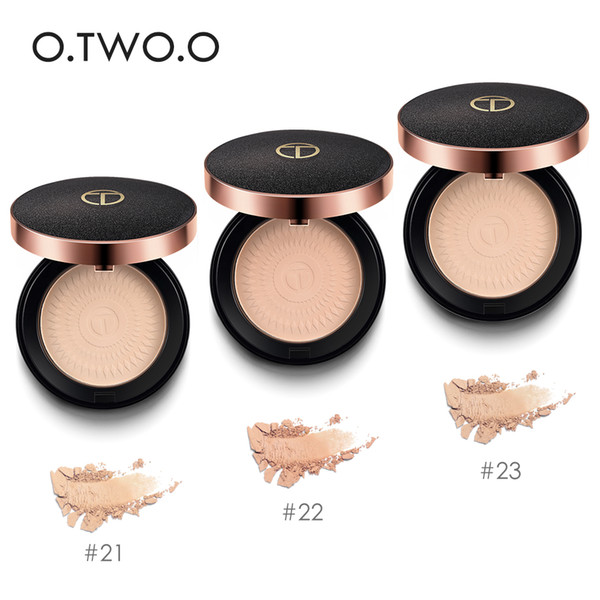 O.TWO.O Face Powder 3 Color Natural Oil Control Long Lasting Whitening Pressed Powder