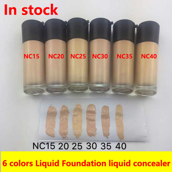 NewestLiquid Foundation Makeup Foundation Makeup STUDIO FIX FLUID Foundation Liquid 6colors 35ML NC15 NC20 NC25 NC30 NC35 NC40 free shipping