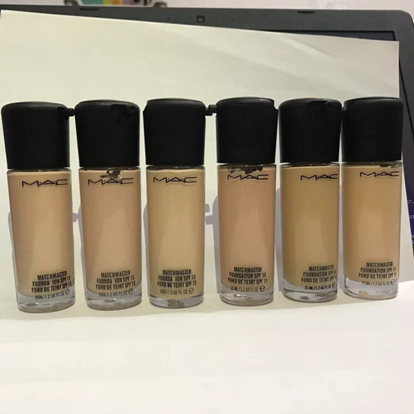 Macs Founation M Makeup NC NW Colors MATCHMASTER Liquid Foundation SPF 15 35ML Face Makeup NC NW Colors Foundation Glasses Bottle