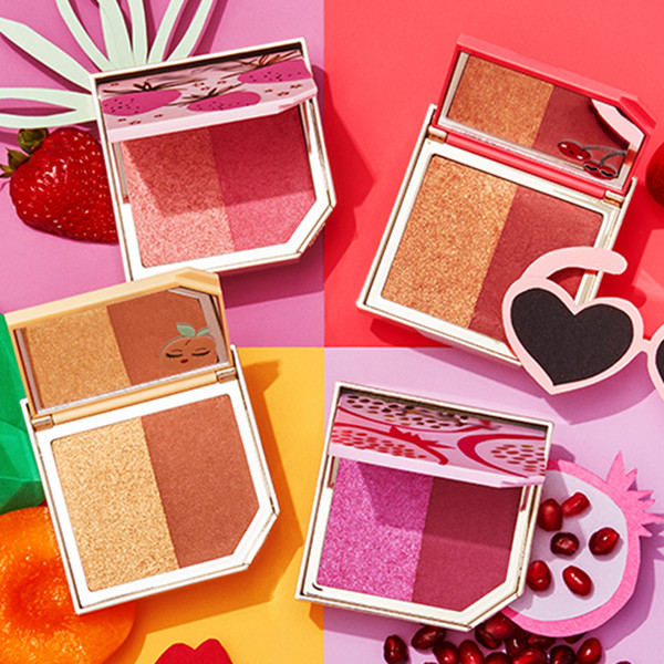 2018 Makeup Brand Fruit cocktail Blus DUO/Bronzer highlighters Blush 6colors Face Powder palette DHL shipping