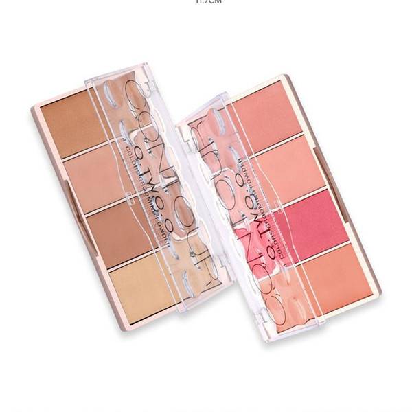 4 Colors Blusher Concealer Palette Face Makeup Base Contouring Palette Foundation Concealer Powder Grooming Powder DHL free shipping