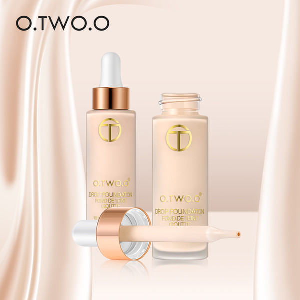 O.TWO.O Full Cover Liquid Foundation Makeup Face Base Long Lasting Flawless Concealer Primer BB Cream Make Up Cosmetics 15ml