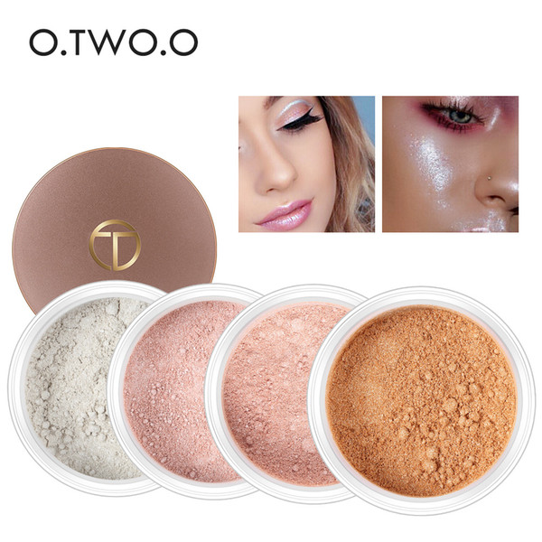 O.TWO.O Highlighter Makeup Contour Palette Make Up Eye Loose Powder Glitter Gold Makeup Palette Loose Powder