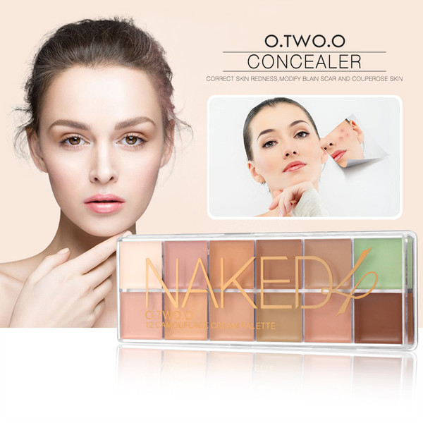 O.TWO.O Palette Face Brand Concealer Cream Waterproof Nude Lip Cream Shimmer Zombie Makeup Blue Batom Purple Face Palette cosmet