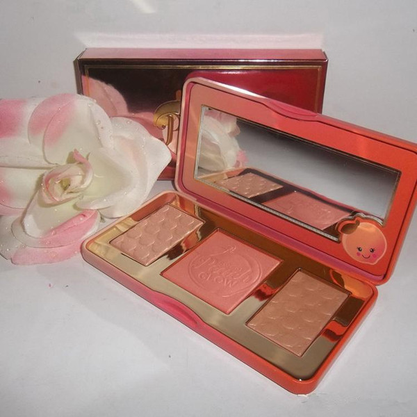 Sweet Peach New Makeup Faced Sweet Peach Glow 3 Color Blush Powder Blusher DHL Free Shipping