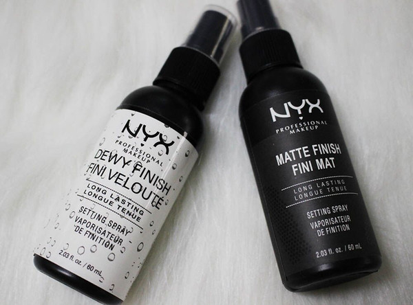 Promotion!New NYX Dewy Finish Fini Mat Dewy Finish Fini Veloute Matte Finish Makeup Setting Spray Long lasting Setting Spray 60ML