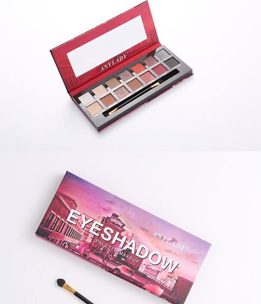 Promotion! New brand ANYLADY makeup Eye Shadow 14 Color Eyeshadow Palette makeup palette ePacket free shipping +GIFT