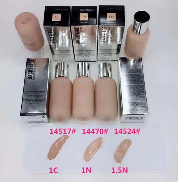 Promotion! Hot new Professional Makeup Backstage 50ml nude foundation Liquid 3 colors DHL free shipping+gift