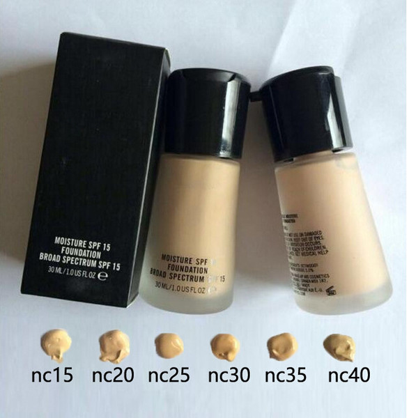 High-quality!Makeup Face Mineralize Moisture Brighten Liquid Foundation Spf15 30ML 6 color DHL Shipping+gift