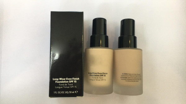 Makeup newest long-wear even finish foundation Liquid spf15 30 ml 6 colors DHL free shipping