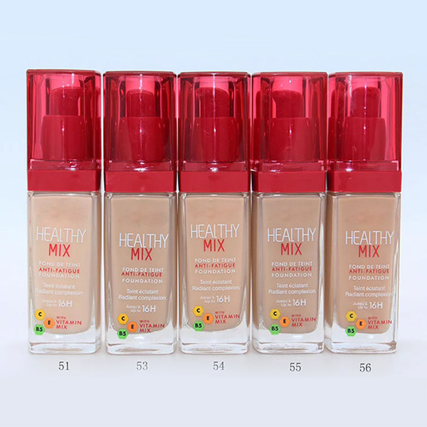 Promotion!New Makeup 
8000
HEALYHY MIX Liquid Foundation professional makeup control controle Foundation Face 30ML DHL Free shipping+gift