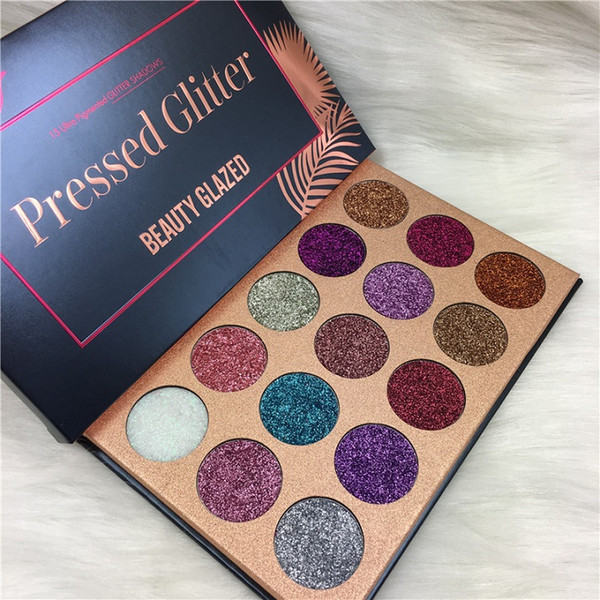 Promotion!New brand Beauty Glazed Eye Shadow Pallete 15 Color Eyeshadow Palette Pressed Glitters makeup palettes DHL Free shipping+GIFT