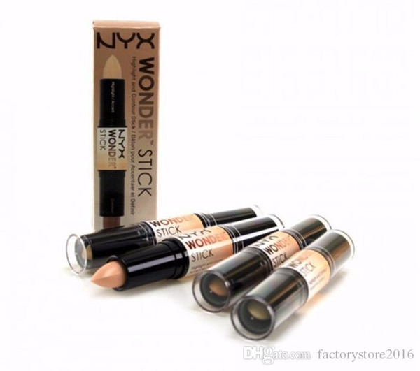 NYX Wonder Stick concealer Highlighter Contour Stick Foundation Face makeup Double-ended Contour stick 4 Colors Light/Medium/Deep/Universal