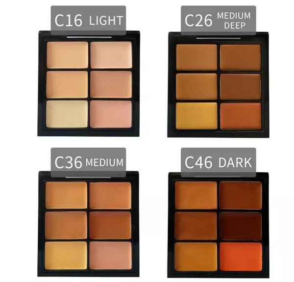 Hot Selling! New Makeup Face Pro And Correct Palette 6 Colors Concealer 4 different colors free shipping