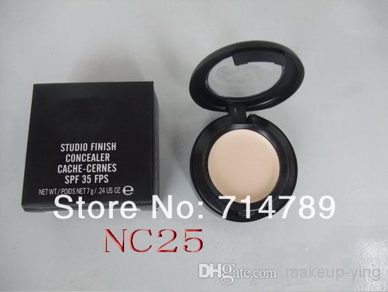 Wholesale - Free Shipping,New Studio finish concealer cache-cernes spf 35 fps 7g in box (48pcs/ lot)