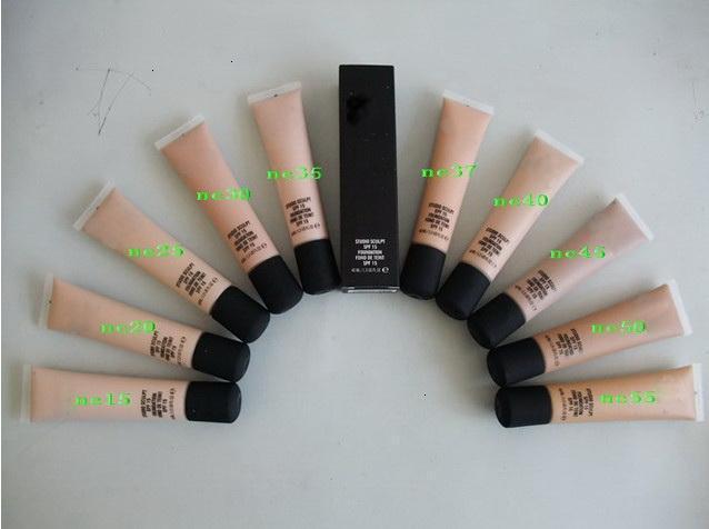 Wholesale - Free shipping hot Makeup brand Liquid Foundation spf 15 40ml ! color NC15,20,25,30,35,45,50,55(66pcs/lot)