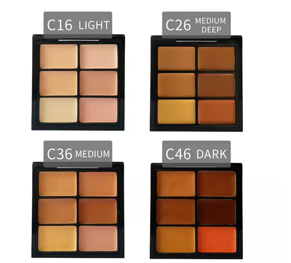 DHL ship New Makeup Face Pro And Correct Palette 6 Colors Concealer 4 different colors free shipping