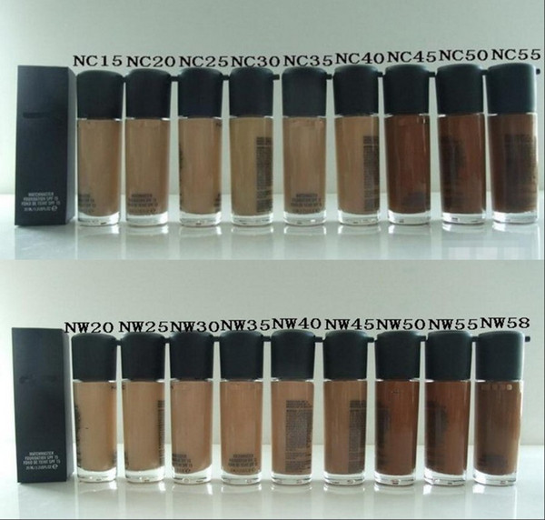 Best Factory Direct High quality DHL Free Shipping MC brand New Makeup Face 35ml NC15 NW55 Colors Series Matchmaster Foundation Liquid