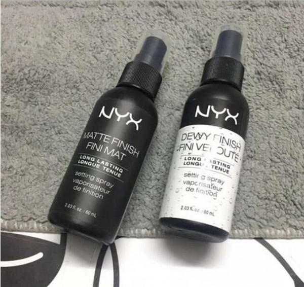 New Arrival NYX MAKEUP SETTING SPRAY Matte Finish Fini Mat & Dewy Finish Fini Veloute Long lasting Setting Spray 60ML Face Beauty Free ship