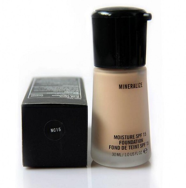 HOT M brand foundation makeup Face Mineralize Moisture Foundation Liquid Spf15 NC15 30ML liquid foundation longwear cosmetics