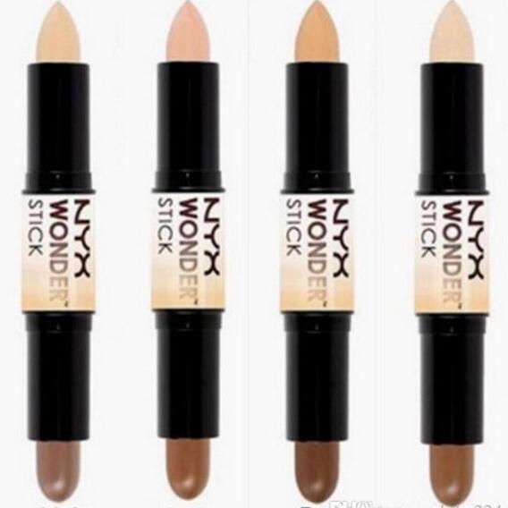 Factory !! NEW HOT NYX Wonder stick Foundation highlights and Concealer shade stick Light Medium Deep Universal freeDHL shipping