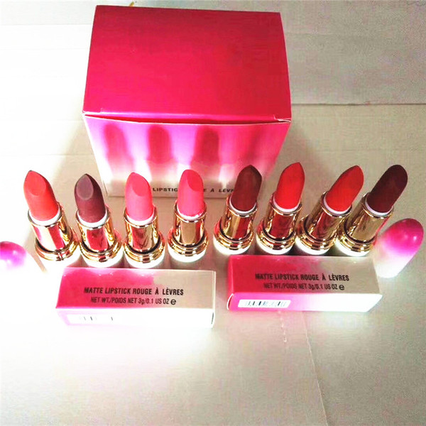 HOT Makeup 12 Colors Carmine Matte Lipsticks Lip Gloss 3g With High Quality Free Shipping