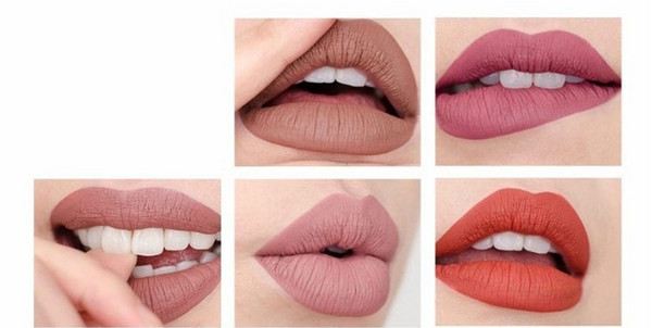 Bite Lips Brushed Matte Lipstick Waterproof Non-Stick Cup Does Not Rub Off Metallic Kay Nude Ochre Bronze Lip Gloss