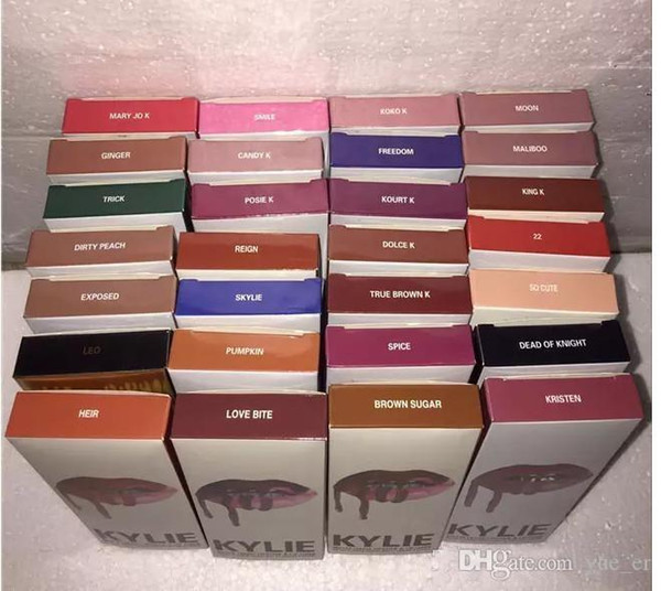 41 color Liquid Lipstick Kit by Jenner Lipstick Kit by Kit by Jenner Lipstick with Lip Liner Pencil Red Velvet Makeup DHL Free