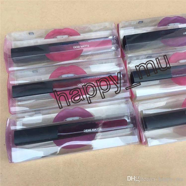 2018 Newest Beauty Brand lips makeup Demi matte Lipgloss 12 colors Liquid matte lipstick kit high quality