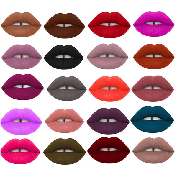 30pcs/ New Miss Rose lot Lipstick Matte Long Lasting Pigment Nude Lip Hot Makeup Liquid Matte Red Lipstick