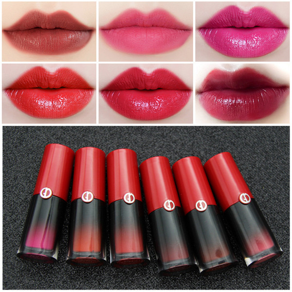 2018 Hot 6 colors Matte Liquid Lipstick Lips makeup Lasting Waterproof Easy to Wear Mate lip gloss Sexy Pigment Cosmetic