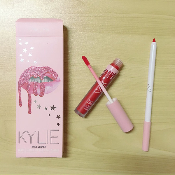 kylie pink edtion Professional High-quality Makeup 12 Matte Lip Goss Lip Pencil Waterproof without Fading Epacket