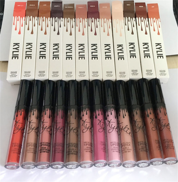 New makeup High-quality Popular 12 fashion colors Lip gloss 7 styles available matte Lipstick free shipping