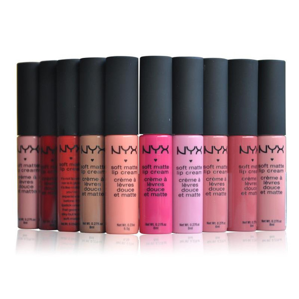 women NYX lip cream soft matte lip cream NYX Lip gloss Lipstick hot vintage long lasting Professional Makeup NYX lip gross