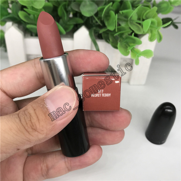 Top-quality velvet matte Lipstick M Makeup nude color professional Lips Makeup Long-lasting Waterproof 1pcs ePacket shipping