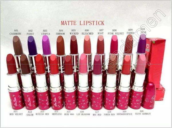 epacket Free Shipping New!M7715 MATTE HOT 20COLOR HOT STYLE Lipstick