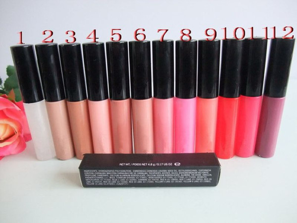 Free Shipping ePacket New Makeup Lips 4.8g Lipglass Brillant Lip Gloss!12 Different Colors