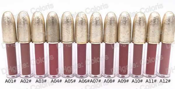 Makeup Lipgloss Frost Lip Gloss Lip Gloss tubes Snow Ball Matte Lip Gloss Golden Ice Crack Tube Lipgloss