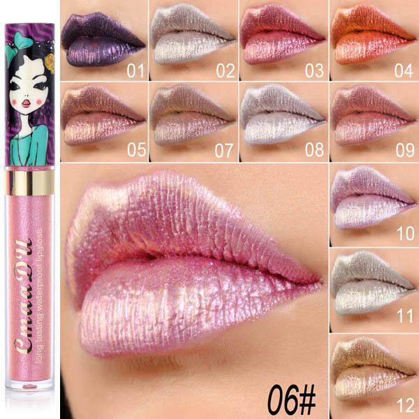 Beautiful girl phantom chameleon diamond glitter lip gloss lipstick wish new explosion