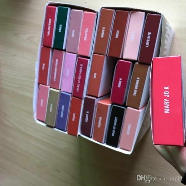 40sets High Quality 42 styles LIP KIT 1 Lipstick + 1 Lipliner Liquid Matte Lipstick in Red Velvet Makeup in stock