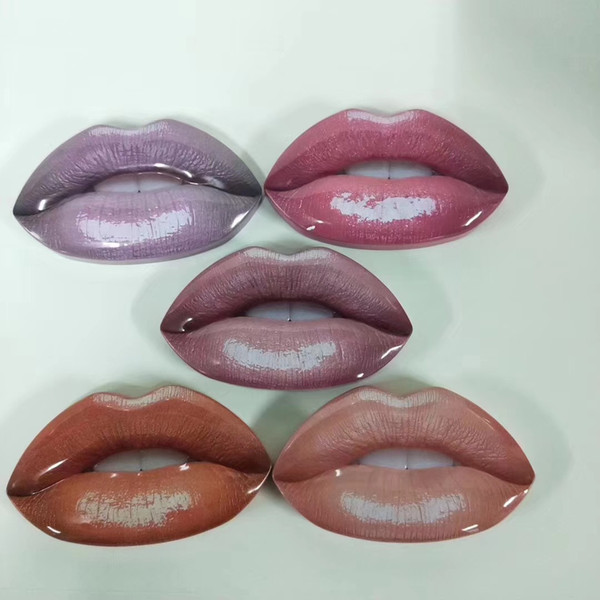 Beauty lipstick Big mouth lip gloss + lip liner set makeup lipstick 4 colors 3pcs/set with retail box