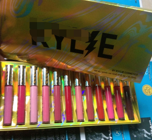 2018 Newest flash series Lip Cosmetics Matte waterpoof Lipstick By storm lipgloss Lip Gloss 12 Color Free shipping
