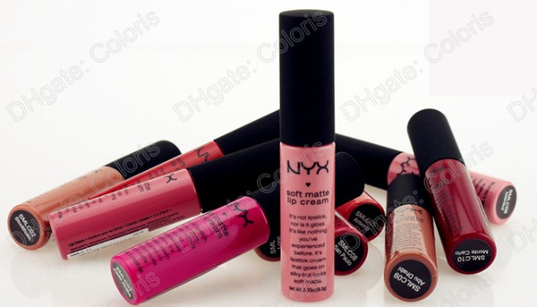 NYX Soft Matte Lip Cream Lipgloss Velvet WaterProof Liquid Lipstick 8ML Have 12 Different Colors 12Pcs