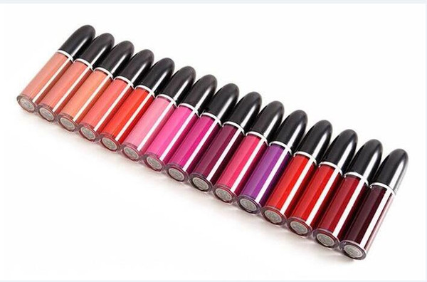 Brand M Matte Liquid Lipstick Beauty Lips Makeup Waterproof Retro Matte Lip Gloss Long Lasting Lipgloss Cosmetics 15 Colors drop shipping