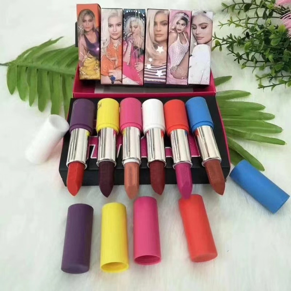 2018 Newest Hot Brand #21 MATTE LIPSTICK SET The Birthday Collection Lpstick Set 6 Colors Rumor Rager August Glam Birthday