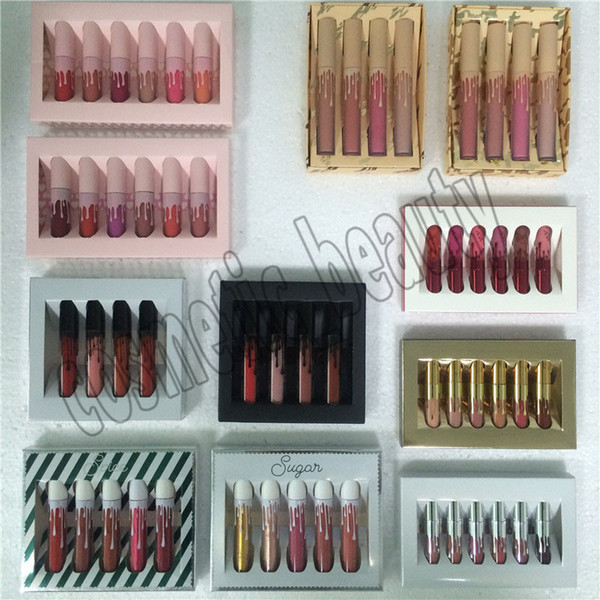 6pcs/set mini gold birthday edition collection i want it all valentine holiday 4pcs/set send me more nudes kollection spice sugan