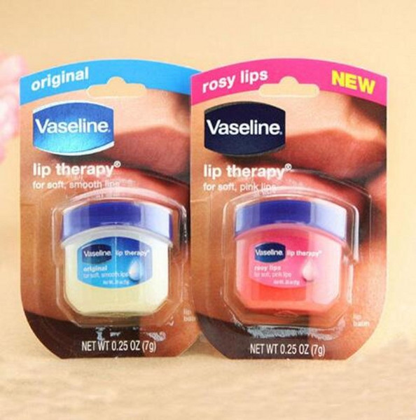 2017 Hot Vaseline Cream Rosy Lip Balm Lasting Long Lip Therapy Soft and Smooth Lips makeup Anti Wrinkle Aging Refresh Nourish free ship