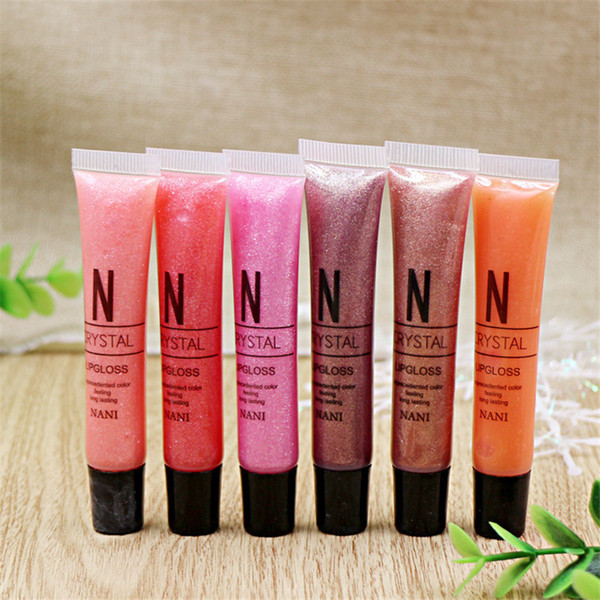 60pcs/lot NANI Pearl Lip Gloss Women Lasting Waterproof Glitter Lipstick Pink Orange Nude Color Lipgloss Cosmetic Makeup DHL 3423