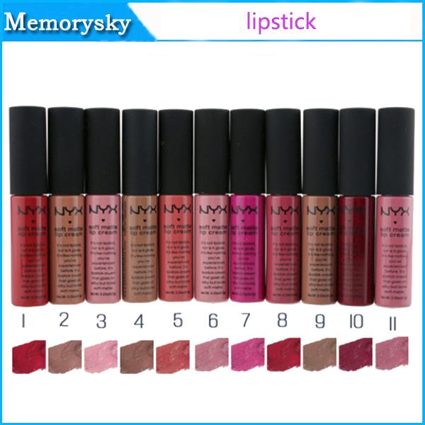 hot NYX lipstick NYX soft matte dull liquid Long-lasting Waterproof Lipstick Cosmetic Makeup Lipstick newest hot products