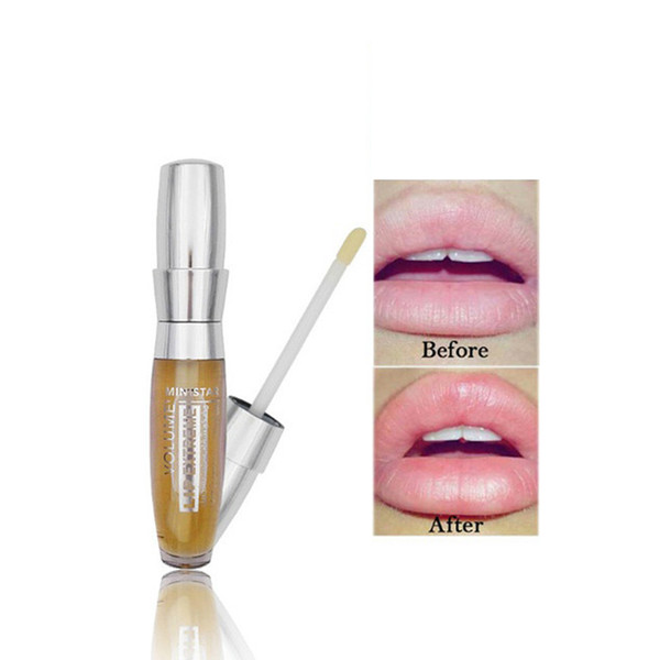 MINISTAR Lip Extreme Clear Lip Gloss 3D Volume Plumping Moisturizing Lipgloss Clear Profesisonal Lips Makeup with Ginger Oil